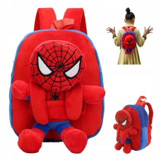 PLYŠOVÝ BATOH PRE PREDŠKOLÁKOV 2v1 S PLYŠOVÝM DARČEKOM SPIDERMAN MASKOT